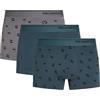 Karl Lagerfeld Uomo Ikon All Over Print Trunk (3 Pack) Ikon Dot Excalibur/Navy XS