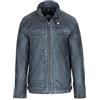 URBAN 5884 Giacca Pelle Uomo URBAN 5884 - SKIMO, Giubbotto in Vera Pelle Ovina in Stile Biker con 8 Tasche, Lavorazione Artigianale, Morbido e Resistente