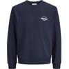 JACK & JONES Jjbrandon Sweat Crew Neck Pls Felpa Girocollo, Blazer Blu Marine, 4XL Uomo