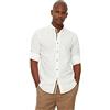 Trendyol Camicia da Uomo White Button Revers Apolent Slim Fit a Maniche Lunghe, Bianco, S