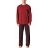 Schiesser Pigiama Lungo da Uomo, Rosso Scuro_180262, 60