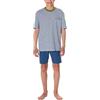Schiesser Nightwear 2 Set di Pigiama, Blu Oltremare, 176 Bambini e Ragazzi