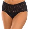 Playtex Slip Midi Criss Cross Femminile Morbido e Confortevole Donna x1, Nero, 2/S