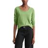 Marc O'Polo Marc OߴPolo Denim Donna Maglietta a maniche lunghe in cotone bio con scollo a V, Verde (Herbal Garden), XXS
