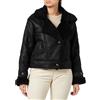 ONLY Bestseller A/S ONLYLVA - Giacca da donna in finta pelle scamosciata, con logo CC OTW, colore nero, XL, Schwarz, XL