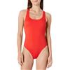Amazon Essentials Costume da Bagno Intero, con Spalline Incrociate sulla Schiena Donna, Rosso Papavero Brillante, 50