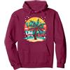 Mademark Tropic Come se Fosse Caldo: Beachy Paradise Sunset Vibes Felpa con Cappuccio, Unisex per Adulti, Bordeaux, XXL