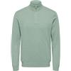 ONLY & SONS Onsloui Reg 12 Mel Half Zip Knit Noos, Iceberg Green., M