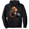 Cane Bassotto Nero Marrone Amore Craze T Cane Bassotto Nero Marrone Amore Felpa con Cappuccio