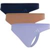Adidas Low Rise Thong (3pk) - Sport Active Seamless - Packaged Panties Mutandine a Perizoma Donna (Pacco da 3)