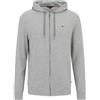 Tommy Hilfiger Uomo Felpa con Cappuccio e Zip, Grigio (Light Grey Heather), S