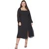 Trendyol Midi A-Line Regular Plus Size Dress Vestito Donna (Pacco da 1)