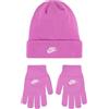 Nike Futura Ensemble Set Composto da berretto e guanti per bambini Playful Pink One Size