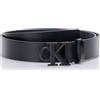 Calvin Klein Jeans Cintura da donna con monogramma tonale 30 mm K60K613125 fissa, nero (nero), 65, Nero (Nero), 65
