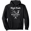 Gothic Moon Designs Black Death Plague Occult Gothic Horror Satan Devil Black Felpa con Cappuccio, Unisex per Adulti, Nero, L