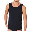 Schiesser - Long Life Cotton Shirt 0/0, Canotta da Uomo, Nero (Schwarz (Blauschwarz 001)), XXL