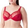 Playtex Reggiseno con Ferretto in Microfibra - Essential Elegance Broderie Donna x1, Rosso, 38 / 5B