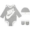 Nike Futura Logo Body per bimbi Dk Grey Heather 6/12 mesi
