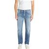 Replay Grover Jeans, 009 Blu Medio, 33W x 34L Uomo