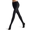 FALKE Family Rib W Ti cotone tinta unita 1 pezzo, Collant Donna, Blu Dark Navy 6370, 44-46