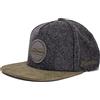 Blackskies Gaea Snapback cap Grigio Verde Visiera Scamosciata Flanella Unisex Premium Cappellino da Baseball Lana | Uomo Donna cap - Basecap Unisex Streetwear Outdoor Estate Tempo Libero