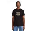 G-STAR Maglietta Uomo Finger Print Burger R T, Nero (Dk Black D26041-c506-6484), S