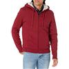 Amazon Essentials Felpa con Cappuccio e Cerniera Integrale in Pile Foderata in Sherpa Uomo, Rosso, S