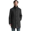 TOM TAILOR Uomo 1046983 - Cappotto di Lana 30500-Dark Grey Black Herringbone, XL, 30500 - A Spina di Pesce, Colore: Grigio Scuro, XL