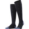 FALKE Dot M Kh cotone al ginocchio fantasia 1 paio, Calzini lunghi Uomo, Blu Dark Navy 6377, 43-46