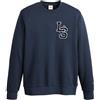 Levi's Standard Graphic Crew, Felpa Uomo, Ls Letterman Dress Blues, S