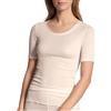 Calida True Confidence Top Kurzarm Intimo, Light Ivory, 54-56 Donna