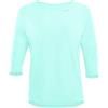 WINSHAPE Dt111ls-Top Funzionale da Donna, Leggero e Morbido, Maniche a ¾ Maglietta da Yoga, Menta Delicata, M