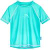 Playshoes Camicia da Nuoto Unisex per Bambini, Camicia Rash Guard, squalo Turchese, 98-104