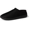 Amazon Essentials Calde Pantofole a Zoccolo Foderate in Sherpa, nere, 40