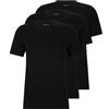 Boss T-Shirt da Uomo con Scollo a V, Black Night, XL