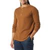 Amazon Essentials Serafino a Nido D'Ape a Maniche Lunghe Regular Fit Uomo, Marrone Chiaro, XL