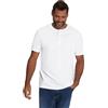 JP 1880 Menswear da Uomo Taglie Forti L-8XL JP1880 Henley, Basic, abbottonatura, Mezza Manica, Fino a 7 XL 726695, Bianco, 7XL