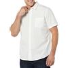 Amazon Essentials Camicia in Popeline a Maniche Corte Slim Uomo, Bianco, XXL
