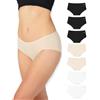 Bea Confezione da 7 Mutande Donna bambù Super Morbide - Slip Donna Traspiranti, a Vita Media e Coprenti