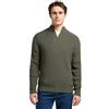 Lee - Maglione Uomo - vestibilità Comoda - Clean Half Zip Knit - Oliva Grigio