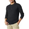 Amazon Essentials Serafino a Nido D'Ape a Maniche Lunghe Regular Fit Uomo, Nero, XL