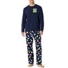 Amazon Essentials Harry Potter - DC Comics - Looney Tunes Set da Notte Pigiama in Flanella Uomo, Gagliardetti Di Hogwarts, XS