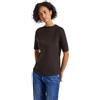 Street One 3227675 Maglietta a Coste, Deep Roast Brown, 46 Donna