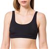 CALIDA Natural Skin Bustier da Donna, termoregolante, ad Asciugatura Rapida, Certificato Cradle to Cradle, Black C2c, 36-38