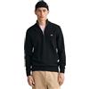 Gant Maglione da Uomo Casual in Cotone, Mezza Zip, Nero, Standard
