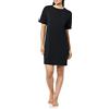 Amazon Essentials Camicia da Notte da Donna, in Maglia, con Maglietta a Maglia, Nera, XL