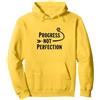 Mademark Progress Not Perfection Motivational Growth Mindset Citazione Felpa con Cappuccio, Unisex per Adulti, Limone, XXL