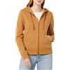 Amazon Essentials Felpa con Cappuccio da Donna in Pile di Spugna Francese con Zip Intera (Disponibile in Taglie Forti), Cammello Scuro, XL