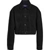 NOISY MAY NMRONJA L/S CROP DNM JACKET VI514BL NOOS Donna Giubbetto di jeans nero 100% cotone
