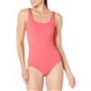 Amazon Essentials Costume da Bagno Intero con Copertura Integrale (Disponibile per Taglie Forti) Donna, Rosa Salmone, 44